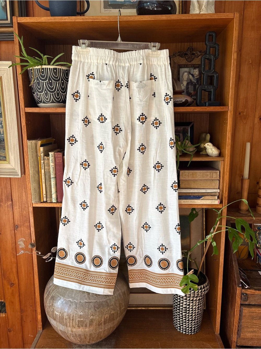 FOIL Linen Blend Print Pant 6